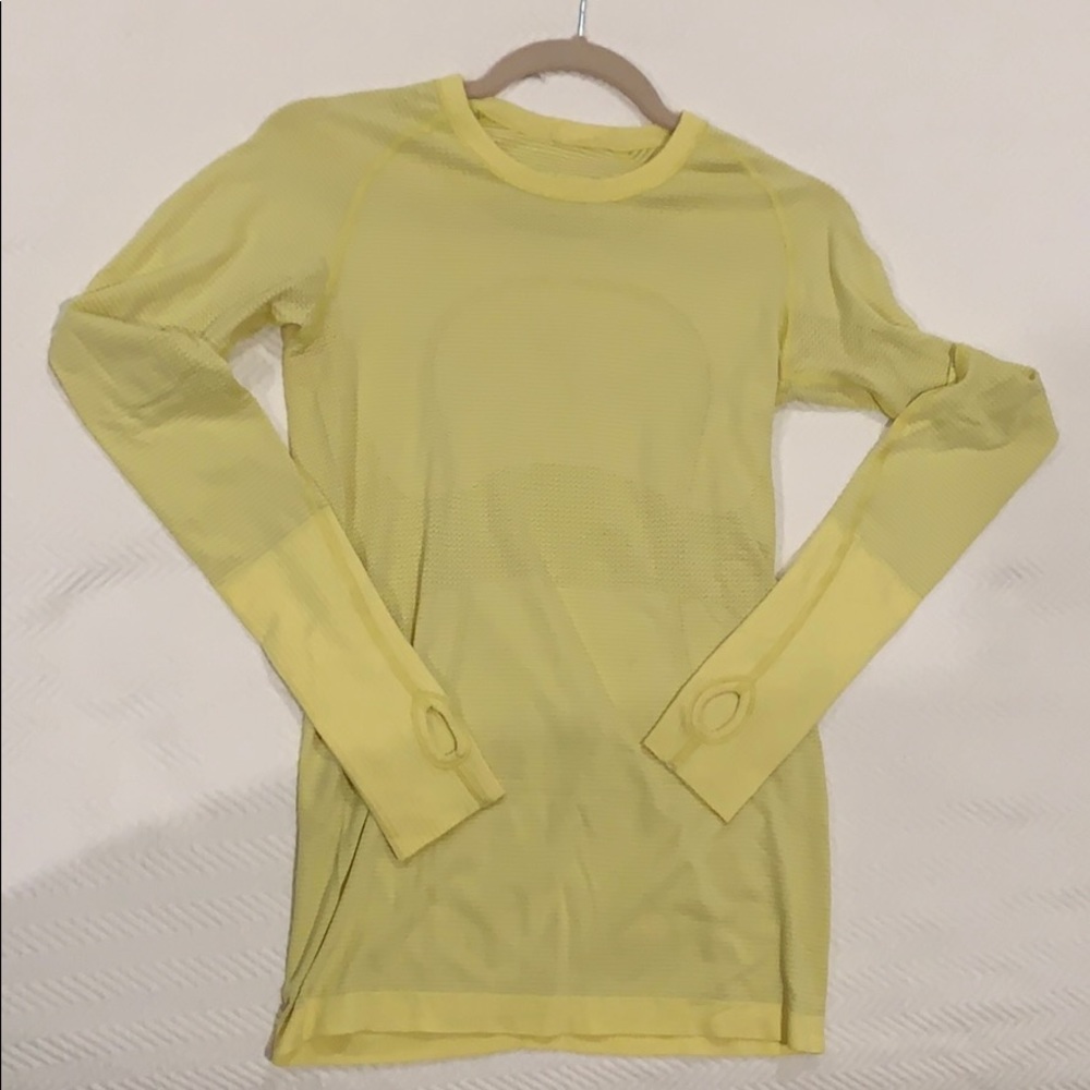 Swiftly Tech Long Sleeve Crew yellow